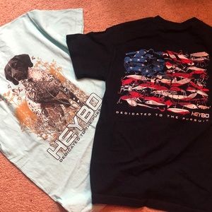 2 men’s size small HeyBo shirts